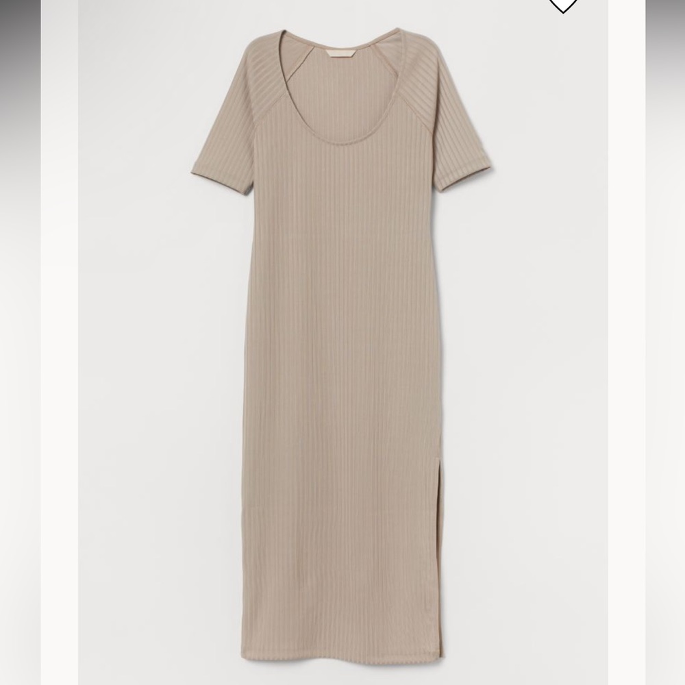 NWT H&M Midi Ribbed Dress